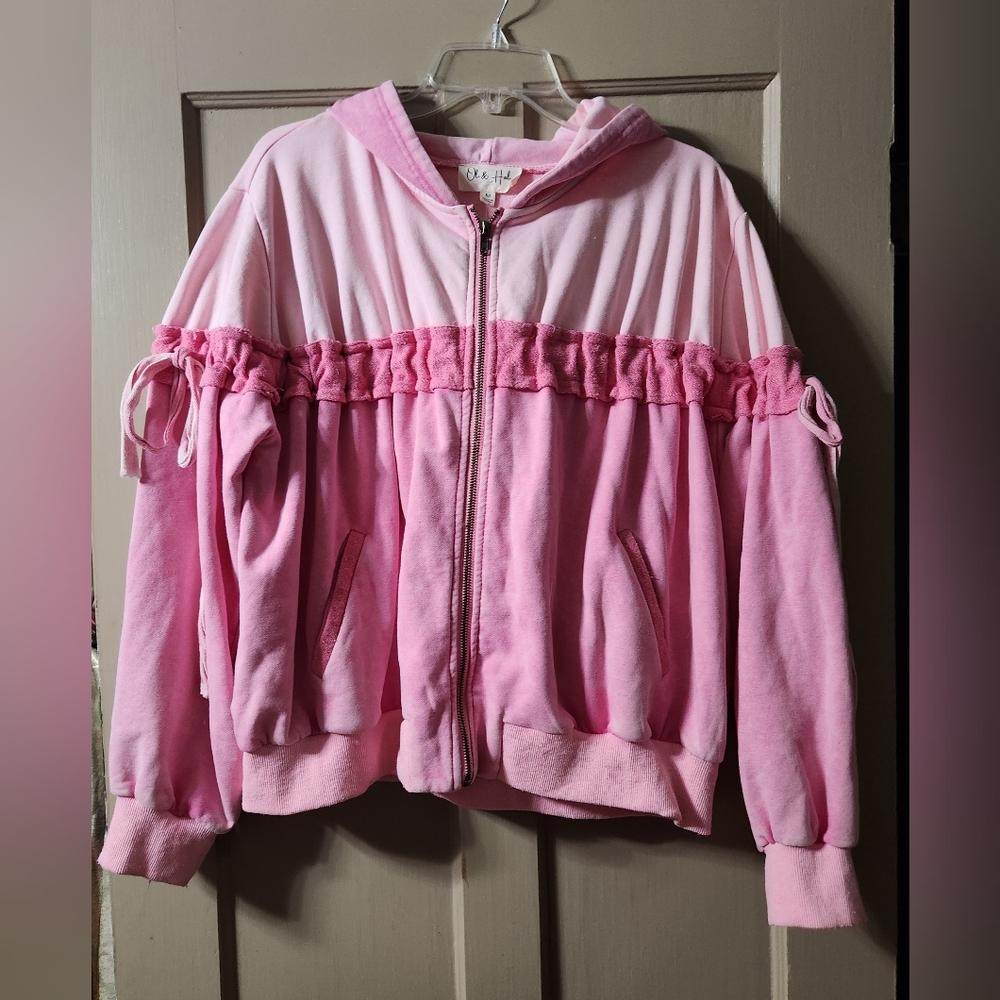 NWT Oli & Hali Pink Hoodie Jacket Women's M